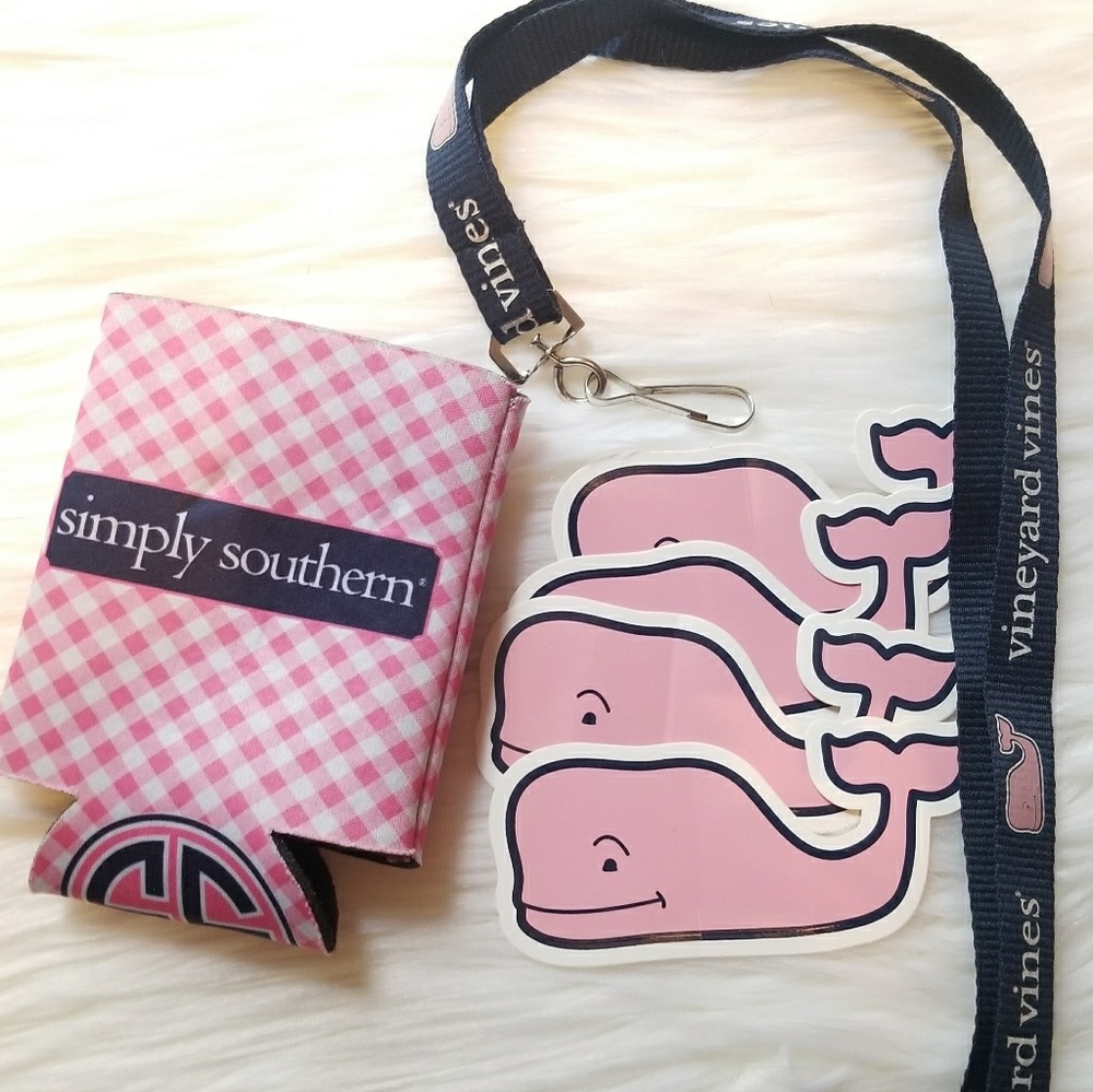 Preppy Stickers, Lanyard and Koozie