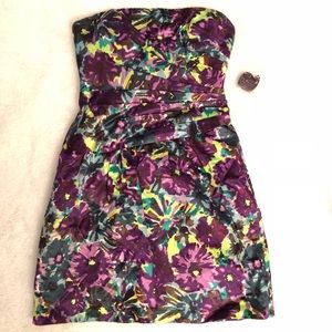 BCBG strapless cocktail dress