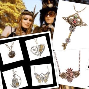 Steampunk statement necklaces