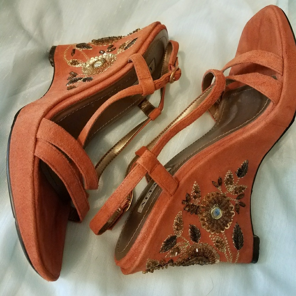 Alfani Sequined and Beaded Platforms