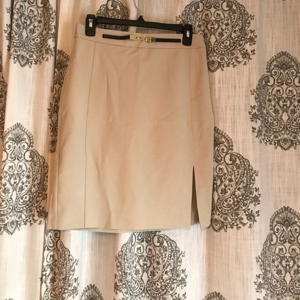 Pencil skirt with side slit size 6 high waist