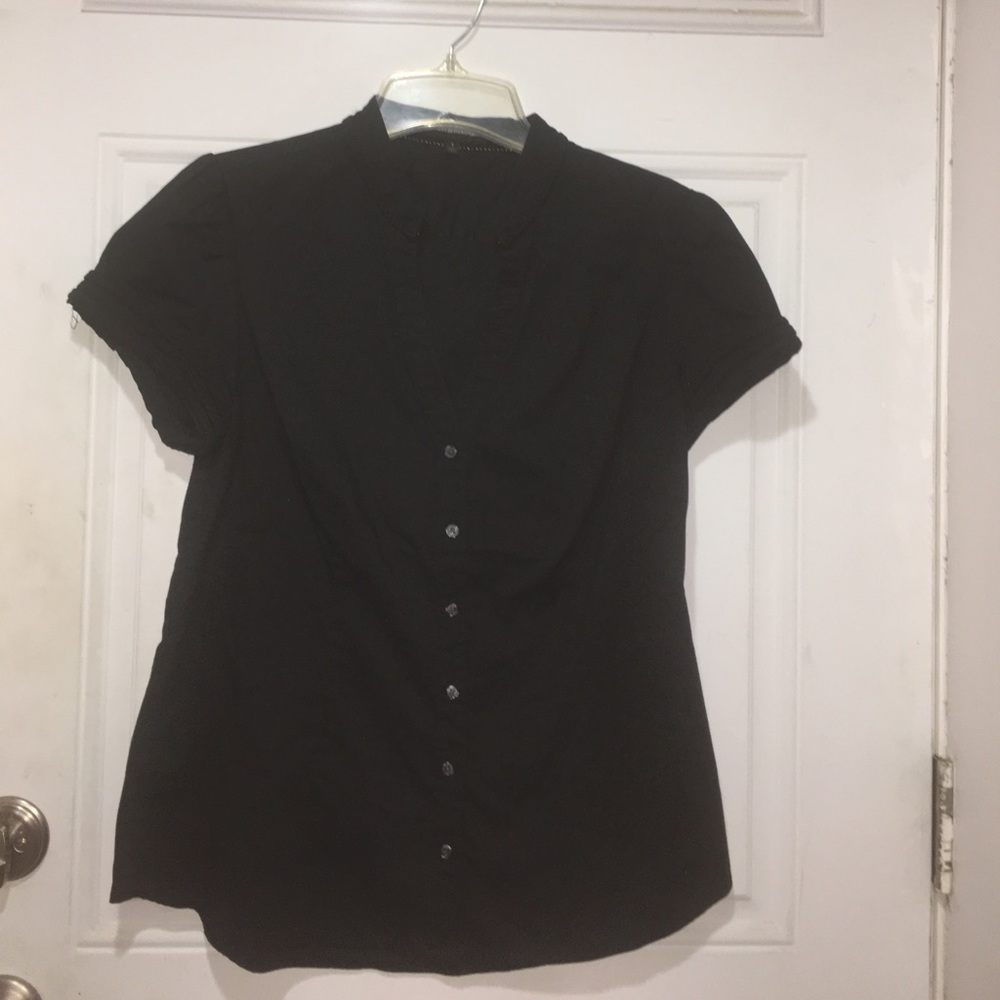 Express DesignStudio button down V-neck Collar