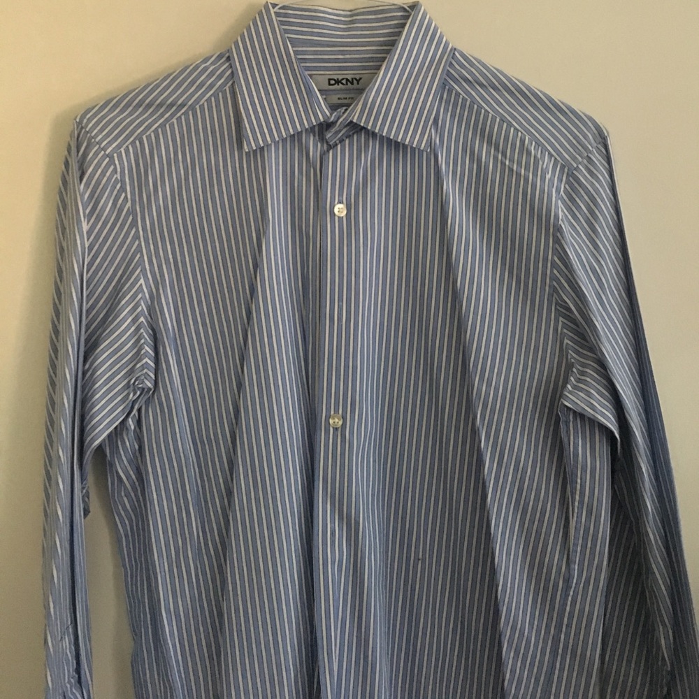 DKNY Slim Fit Men’s Button Down Shirt M 15 32/33