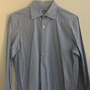 DKNY Slim Fit Men’s Button Down Shirt M 15 32/33