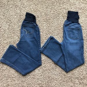 Maternity Jeans - 2 pair