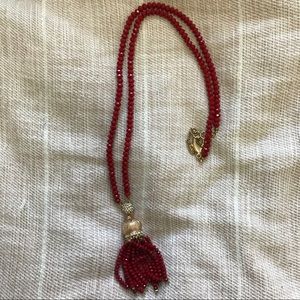 Amrita Singh tassel necklace