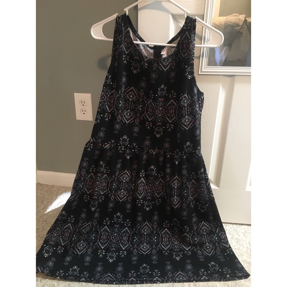 Patterned Sleeveless Dress