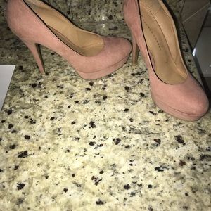 Peach colored heels