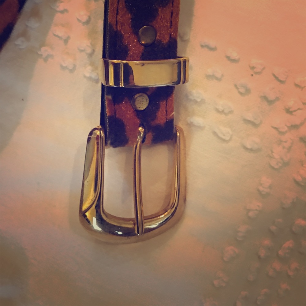 Animal print belt