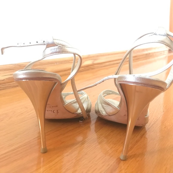 Vintage Gold metallic Christian Dior Heels - Picture 2 of 5