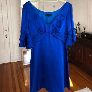 Betsy johnson 100% royal blue silk dress