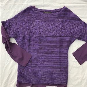 Sweater with long sleeve tee frm The Limited. SZ M