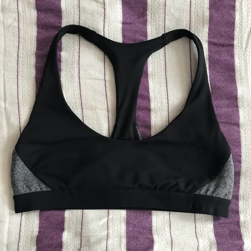 Lululemon Black/Gray “Box it Out” Bra, Sz. 8