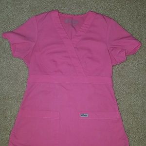 Grey's anatomy pink scrub top