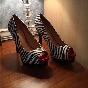Zebra High Heels