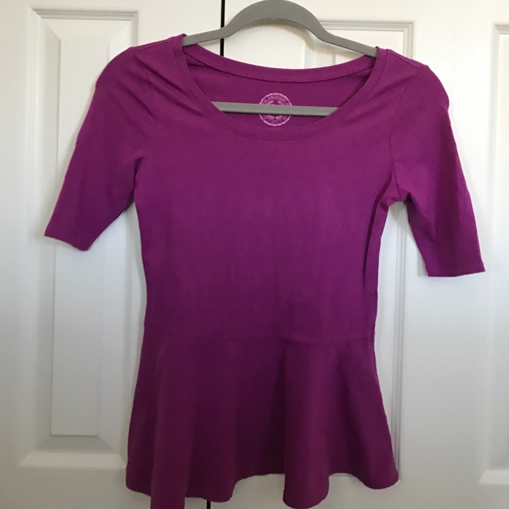 Knit Peplum Top