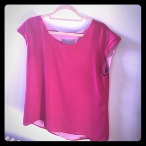 Reversible pink/purple top