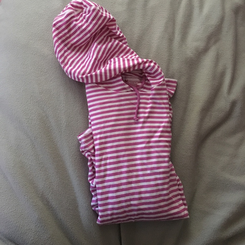 Long sleeve striped hoodie NWOT