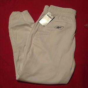 Men's Medium Reebok White Baseball Pants NEW