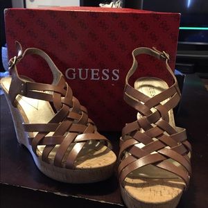 Guess Brown slingback sandals
