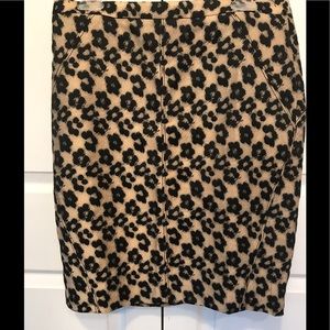 Ann Taylor leopard print skirt