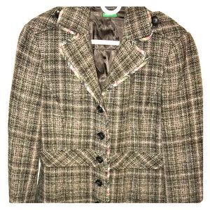 Plaid United Colors of Benetton trench coat