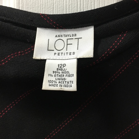 Black wool a-line Loft skirt - Picture 3 of 3