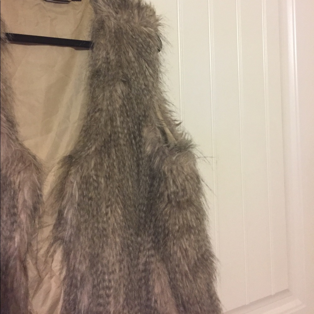 Allen B faux fur vest