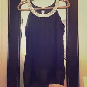 Aqua Sleeveless Silk Blouse