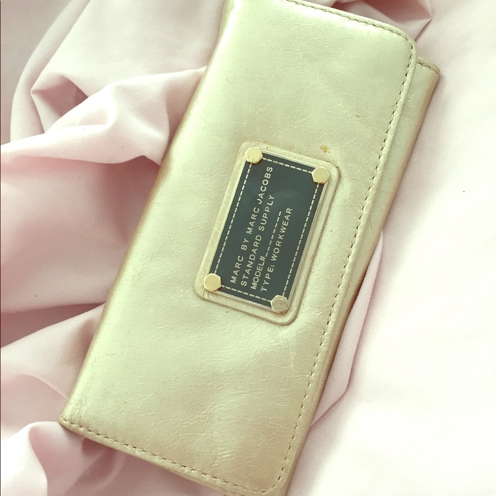 Gold Marc Jacobs wallet