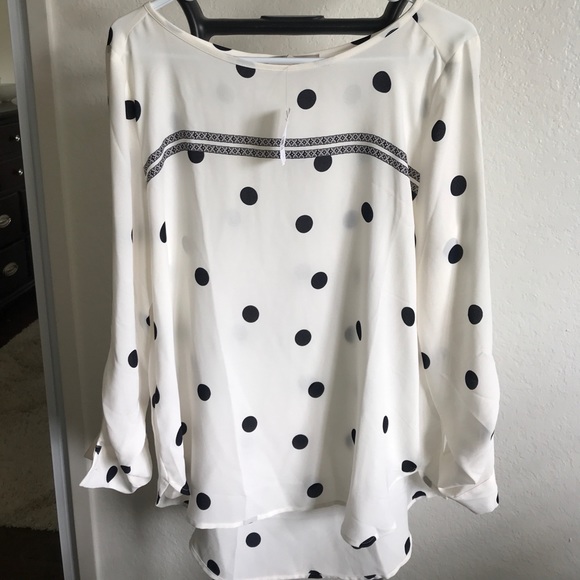 LOFT Tops - BRAND NEW Loft Polka Dot Blouse