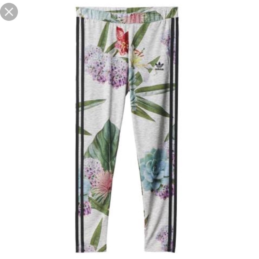Adidas Originals Train Cuff Floral Leggings XS