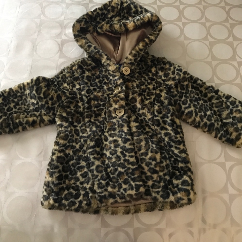 Toddler girls leopard jacket