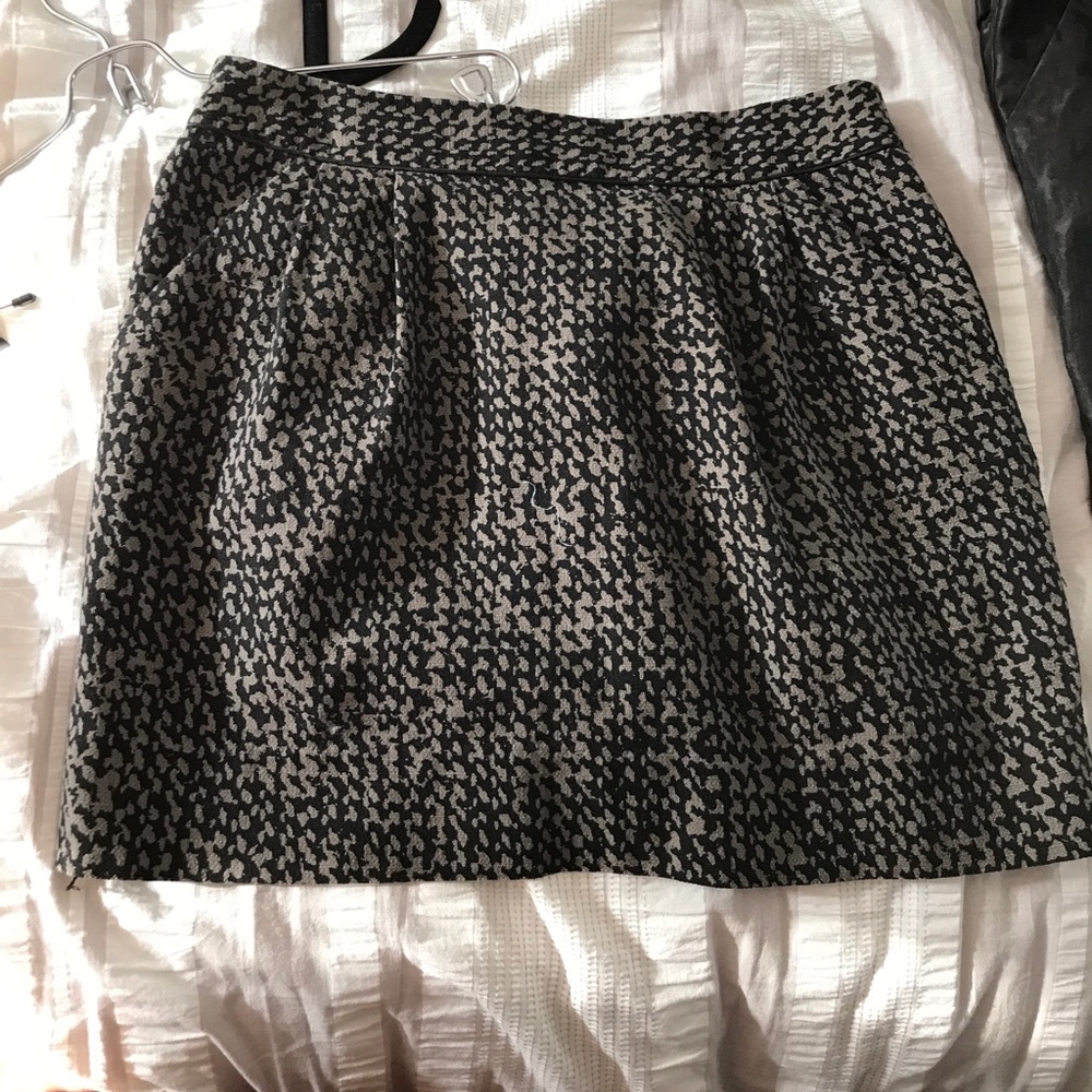 Black and brown patterned skirt