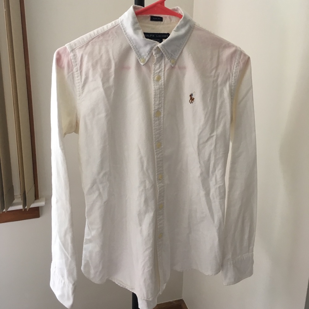 White Ralph Lauren button down