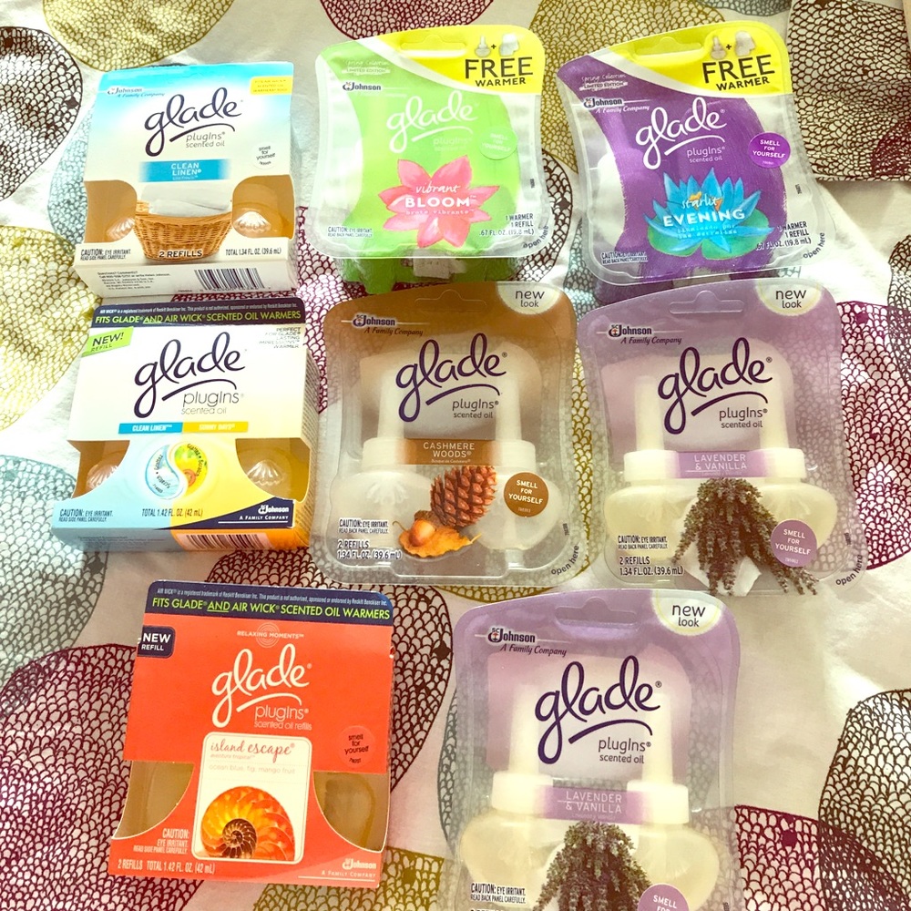 Glade scented oils and warmers - New in boxes