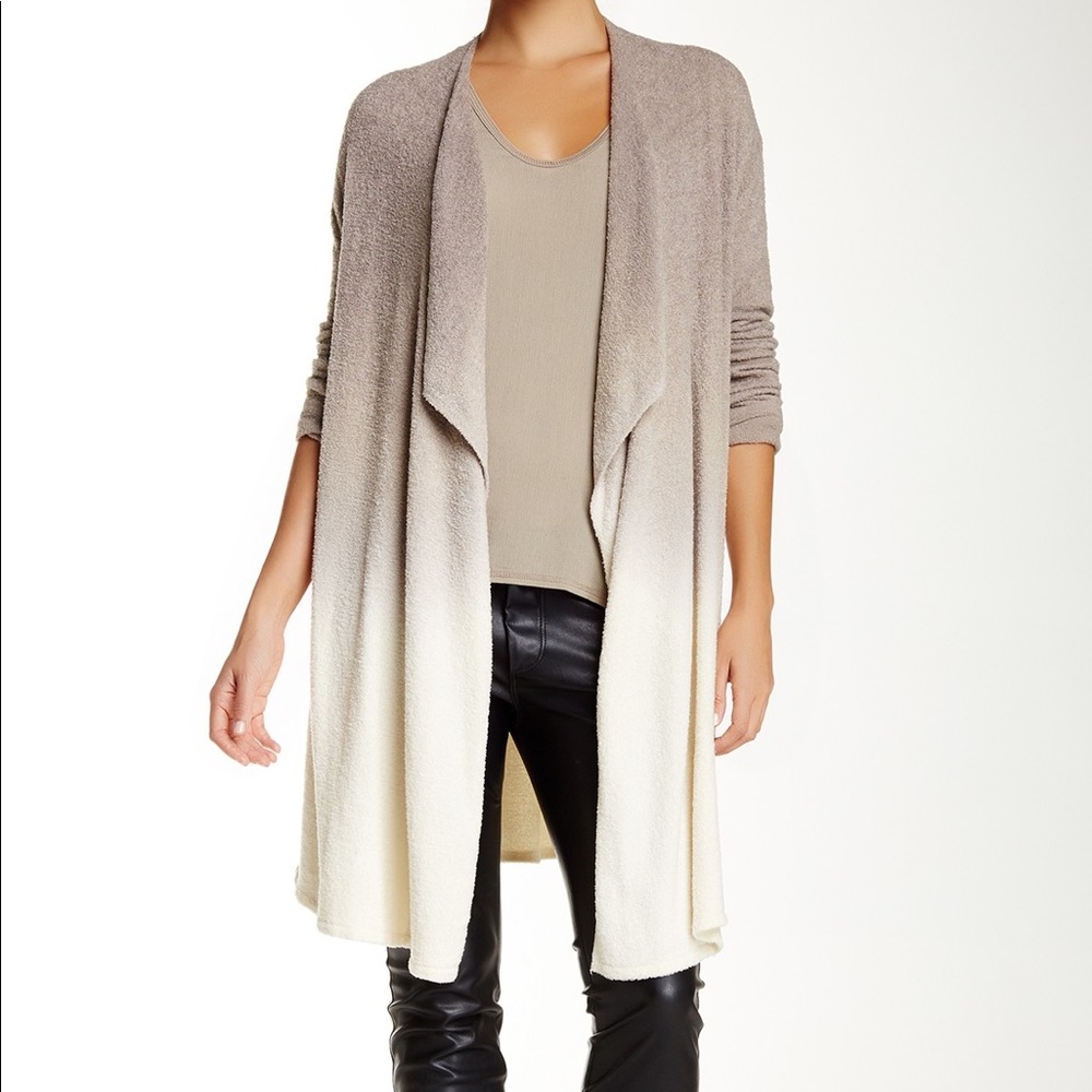 Soft and fuzzy ombré cardigan