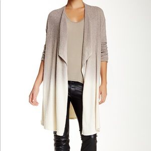 Soft and fuzzy ombré cardigan