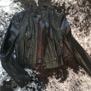 BEBE Genuine Leather moto Jacket.