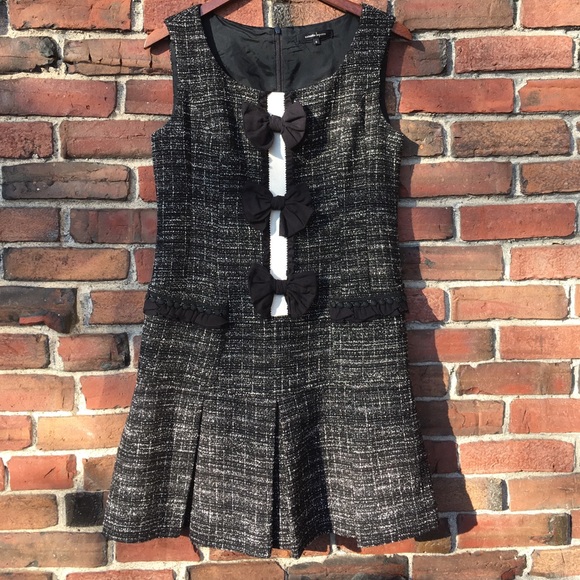 Nanette Lepore Dresses & Skirts - NANETTE LEPORE Retro Tweed Embellished Dress