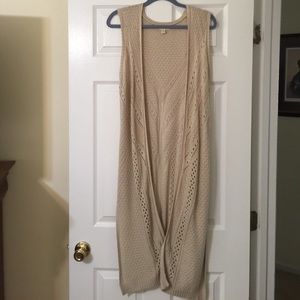 Ankle length cardigan