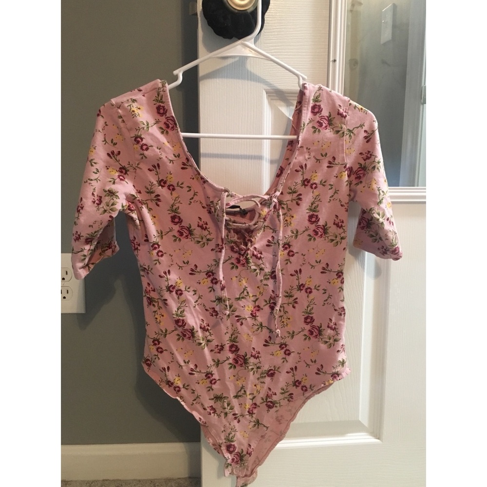 Pink Floral One Piece
