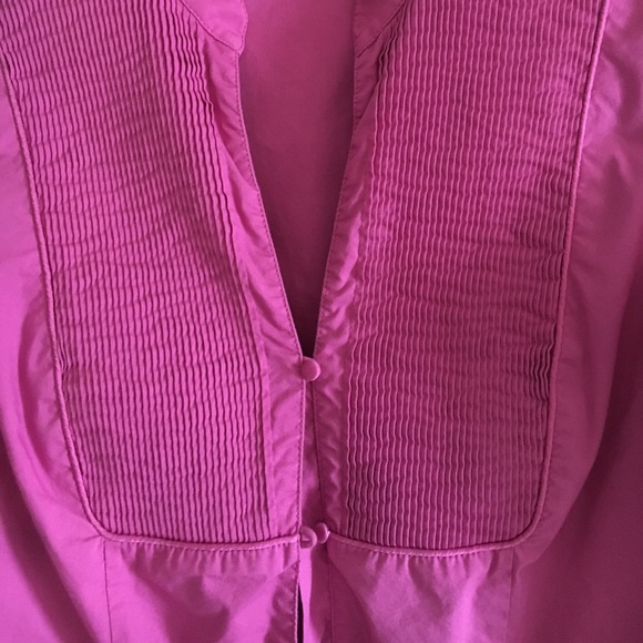 Fuchsia button down shirt - Picture 2 of 2