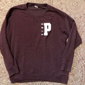 Oversized pink sweatshirt