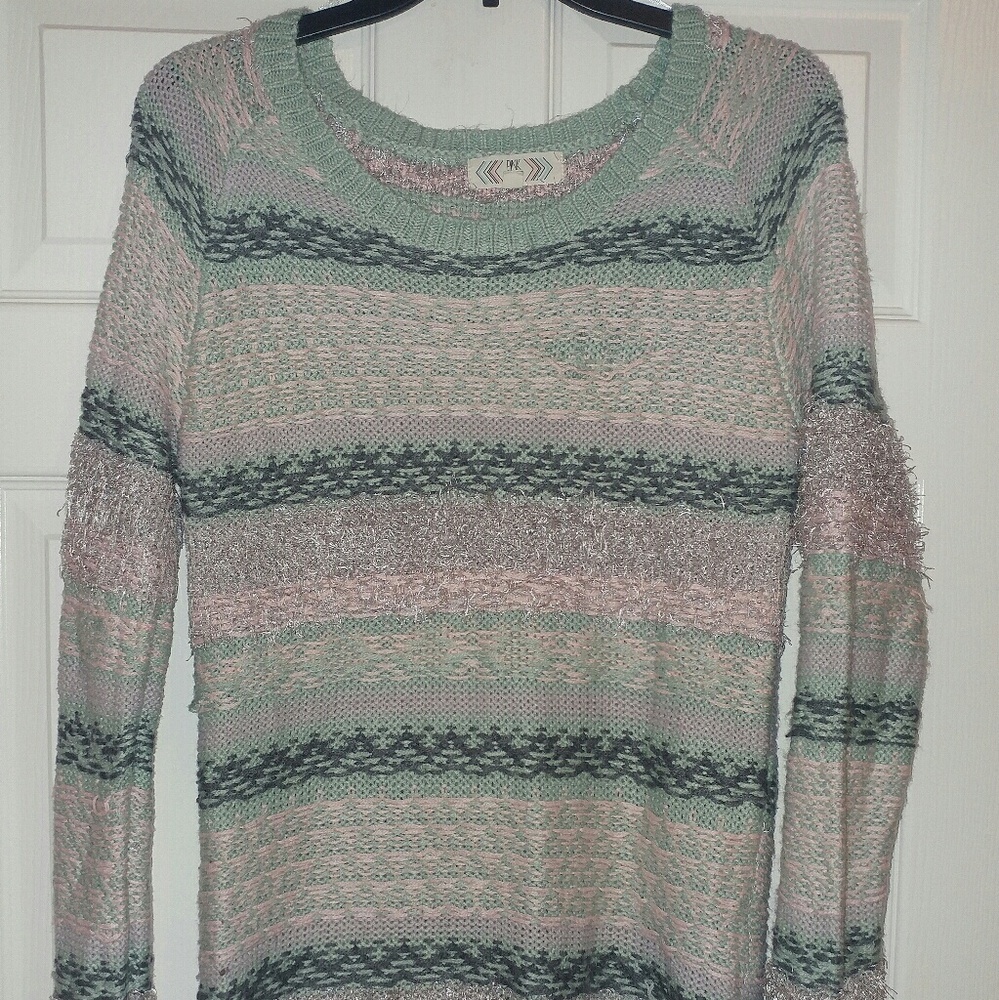 Light green sweater!