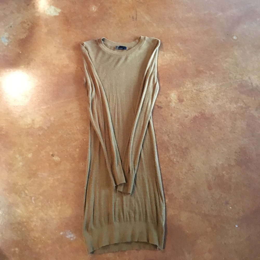 American Apparel Tan Sweater Dress