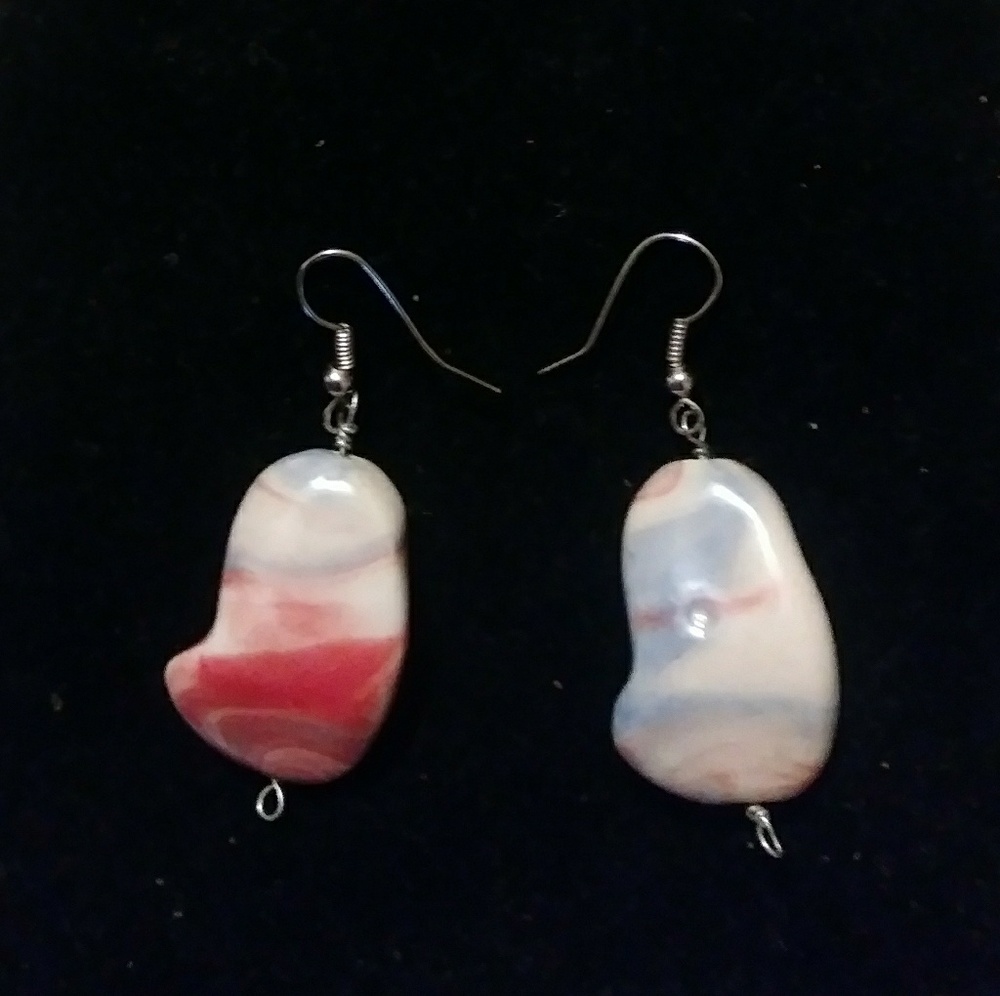 Original Stones and Silver Earrings