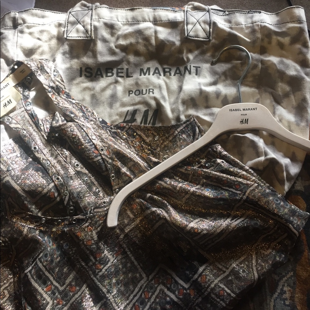 Isabel Marant pour H&M Gold Silk Tank