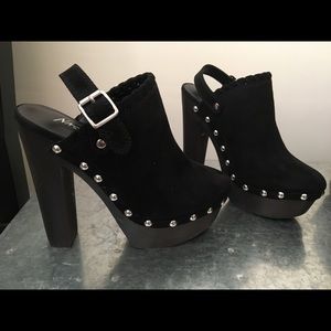 Nasty Gal Platform Heel Clogs