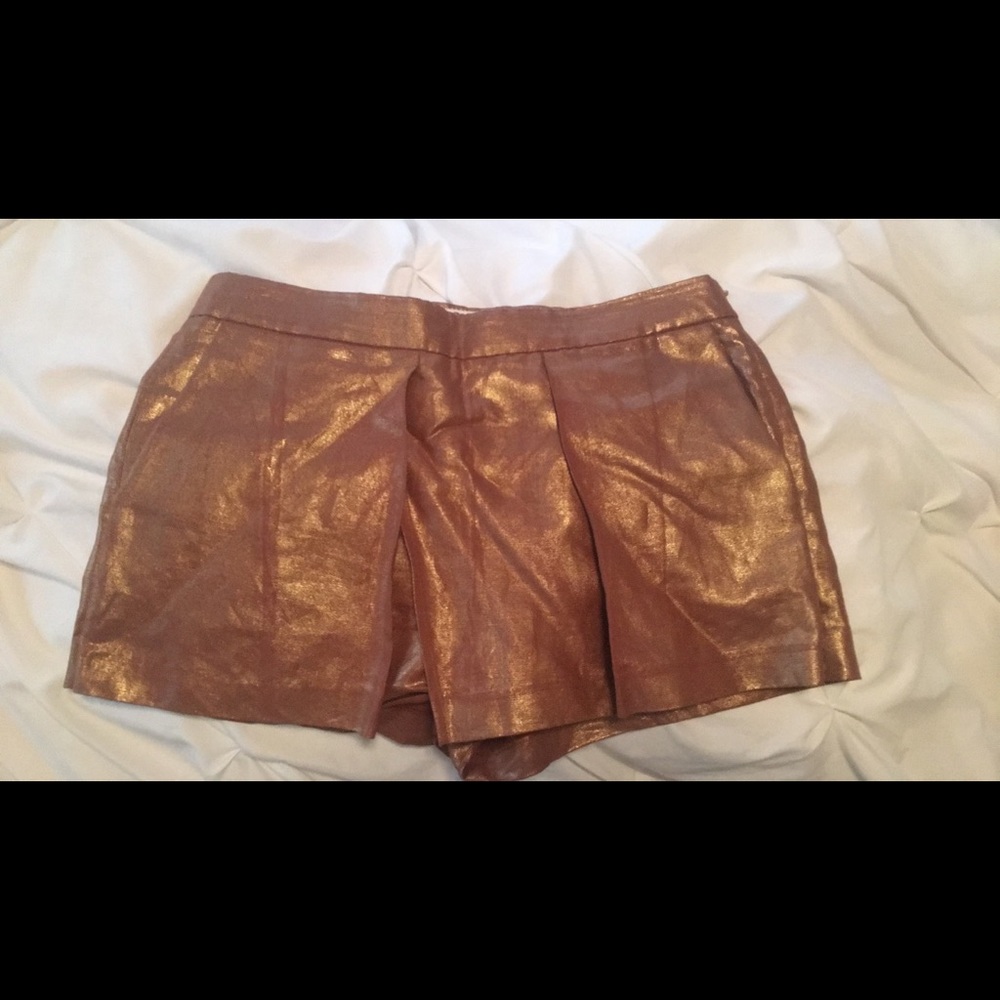 Gold j crew shorts